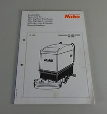 Teilekatalog / Ersatzteilliste Hako Scheuermaschine Hakomatic 70/85 SBR von 1988
