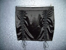 Rock, Minirock, Satin schwarz