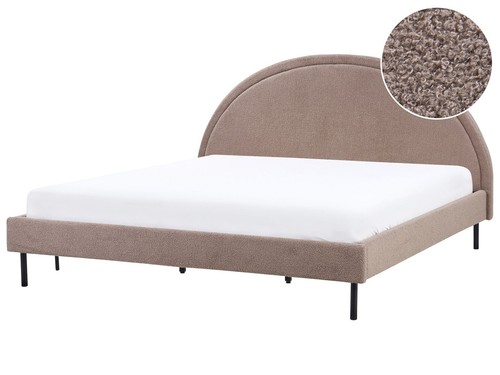 Bett bouclé beige - beige, mit