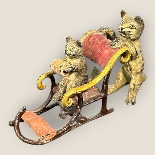 Wiener bronze figur katzen - wiener,