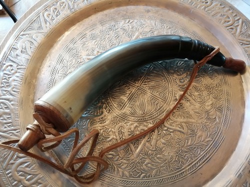 Pulverhorn aus echtem