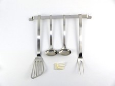 Inox GG Italy Küchenhelfer Edelstahl Saucenlöffel Fleischgabel Pfannenwender (EB