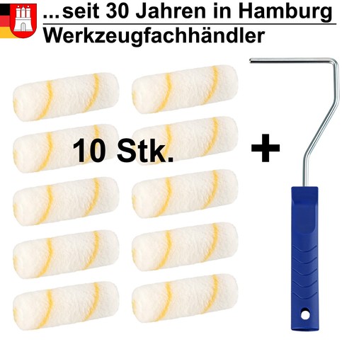 10x farbroller 10cm - 10x,