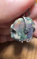 Schwarzer opal anhänger - schwarzer,