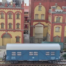 Roco H0 4333B Pers/Wohn/schlafwagen Gleisbauzug 2911 Sgt 7618 der DB oh OVP/2517