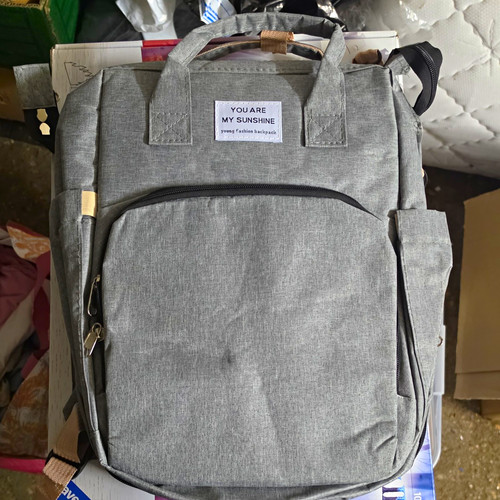 Wickeltasche rucksack grau aus - rucksack,