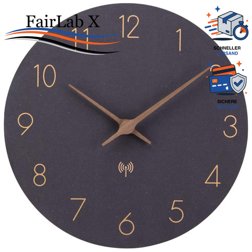Wanduhr funk 25cm mdf - wanduhr,