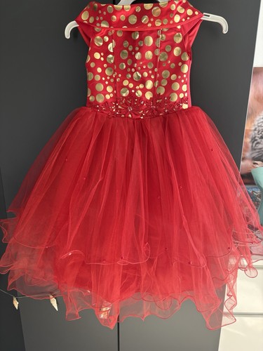 Rotes kinderkleid mit - rotes,
