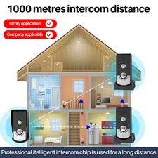 Gegensprechanlage Funkklingel Kabellos Sprechanlage Im Haus 2-Wege Funk