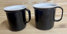Tupperware - Preludio - 2 Tassen mit Deckel, Becher - schwarz / weiß