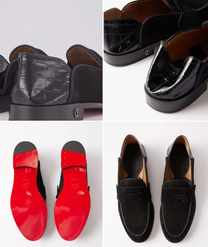 Christian louboutin suede peny - christian,