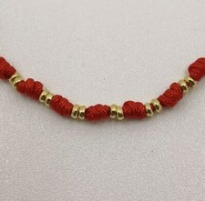 18k goldarmband 750 mls - goldarmband, rotes