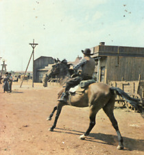 125/282 AK FILMSZENE AUS WINNETOU II - WESTERN REITER WESTERNSTADT COWBOY