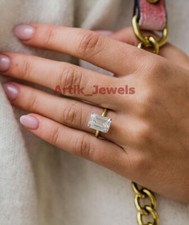 Smaragd Schliff Moissanit Mit