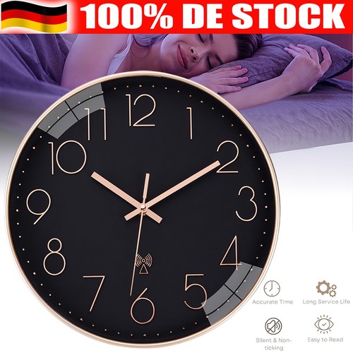 Funkuhr 30cm wanduhr ohne - funkuhr,