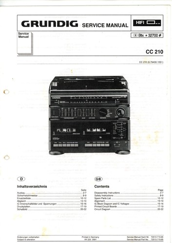 Grundig service manual für - grundig,