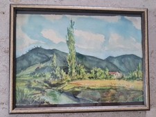 Alter Holzbilderrahmen mit