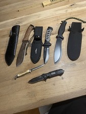 Taschenmesser Konvolut Kukri , Machete , Hirschhorngriff , Walther