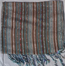 Pashmina Schal Tuch BLAU