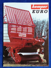 483) Kemper Euro Lade Silierwagen - Prospekt Brochure 02.1992