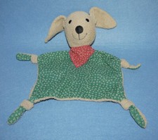 Hase Hund Frottee grün Halstuch rot Kuscheltuch Schmusetuch Vintage Sterntaler ?