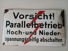 altes Emailleschild,  um 1950
