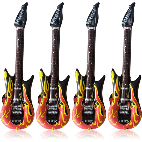 Aufblasbare flammen gitarre - aufblasbare,