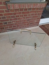 Kaminschutz Aus Glas Messing