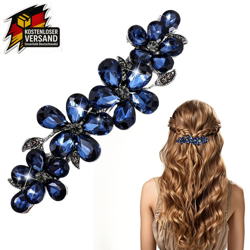 Blaue haarspange damen vintage - haarspange,