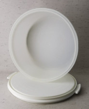 Großer Konditor alt hohe Tortenhaube transparent, Platte weiß  von Tupperware