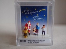 Preiser Weihnachtsmann mit Kindern Gabensack X-Mas Weihnachten 29098 H0 1:87 OVP