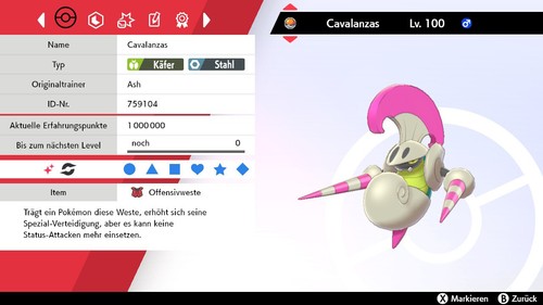 Shiny cavalanzas 6iv - |, lvl