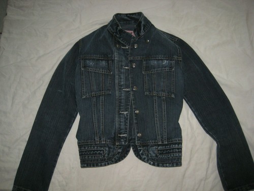 Vintage jeans jacke used - vintage,