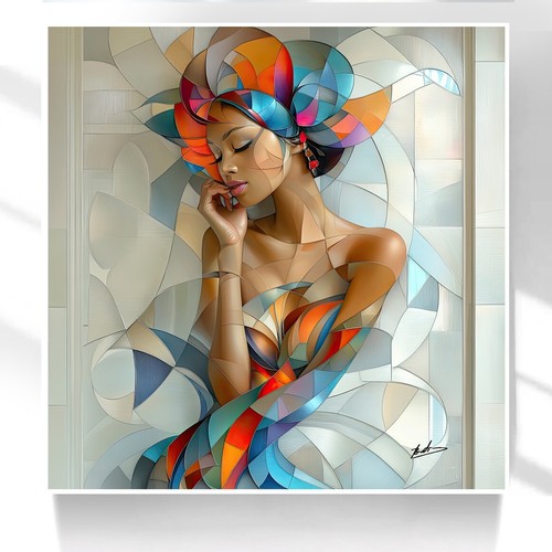 Leinwand bild frau - leinwand,