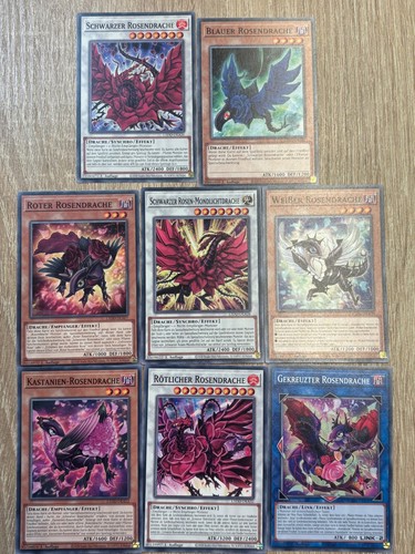 Rosedrachen 8 er set - rosedrachen,