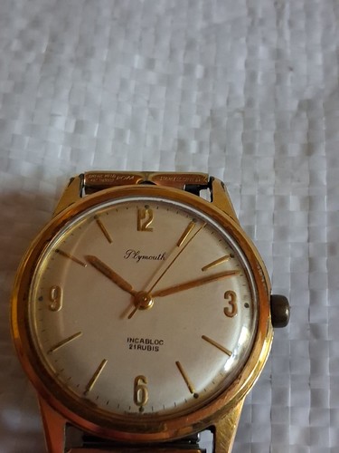 Alte uhr plimouth incabloc - uhr, 21