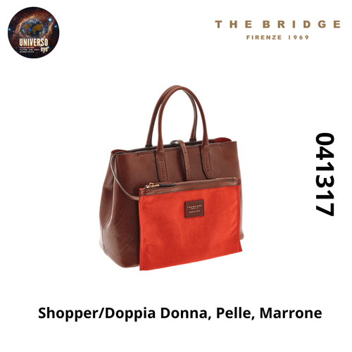 Damen shopper doppel leder - damen,