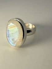 Mondstein Ring 925  •