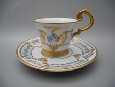 Saxe Mokkatasse Blumendekor