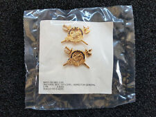 (35) US Kragenspiegel Abzeichen Branch Insignia Officer Inspector General