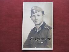 WH-Foto Soldat der Infanterie mit Feldbluse u.Schiffchen 2.WK