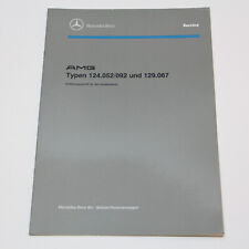 Mercedes W124 E36 AMG M104 Code 957 - Einführungsschrift Werkstatthandbuch 1993