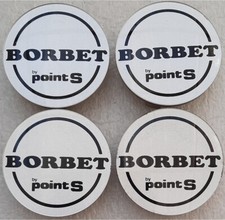 4 Borbet Point S Nabendeckel Satz Felgendeckel Set Nabenkappen center hub cap