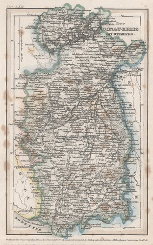 Donaukreis original stahlstich - donaukreis,