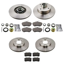 Bremsen-Set komplett für VW Passat 35i 2.0 85kW montierte Radlager ABS Ringe