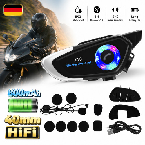Wireless motorrad helm headset - helm,