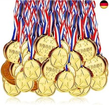 Fontee Goldmedaille für Kinder, 24 Stück Goldmedaillen Kinder Sieger Medallien S