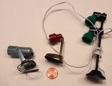 Lampen / Strahler für Puppenhaus, Puppenstube, retro