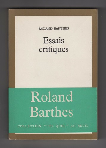 Roland barthes essais - roland,
