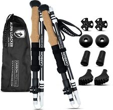 ALPIN LOACKER Faltbare Carbon Wanderstöcke mit Korkgriff - Nordic Walking Stöcke